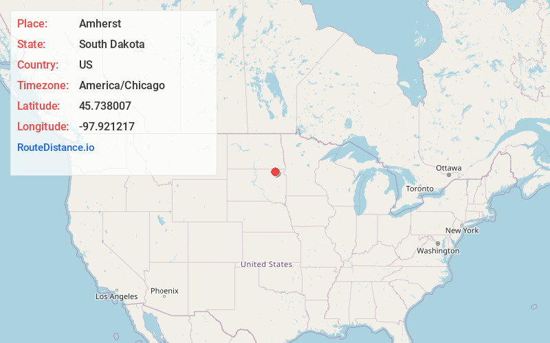 Map of Amherst