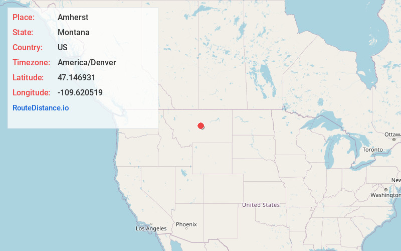 Map of Amherst