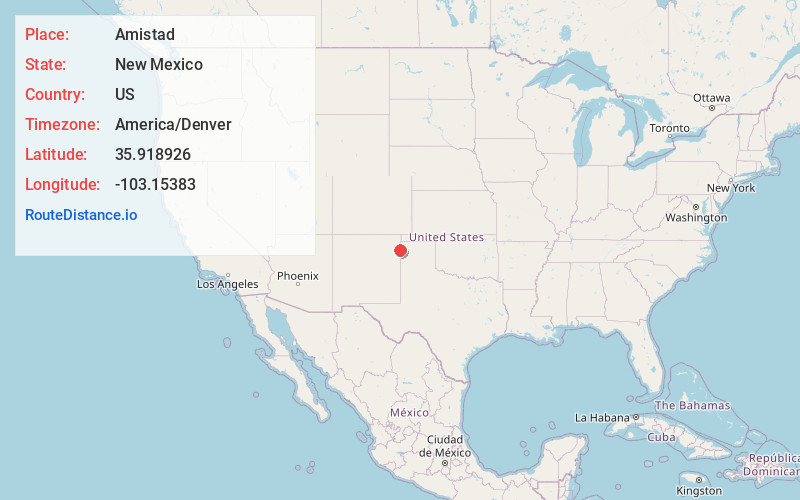 Map of Amistad