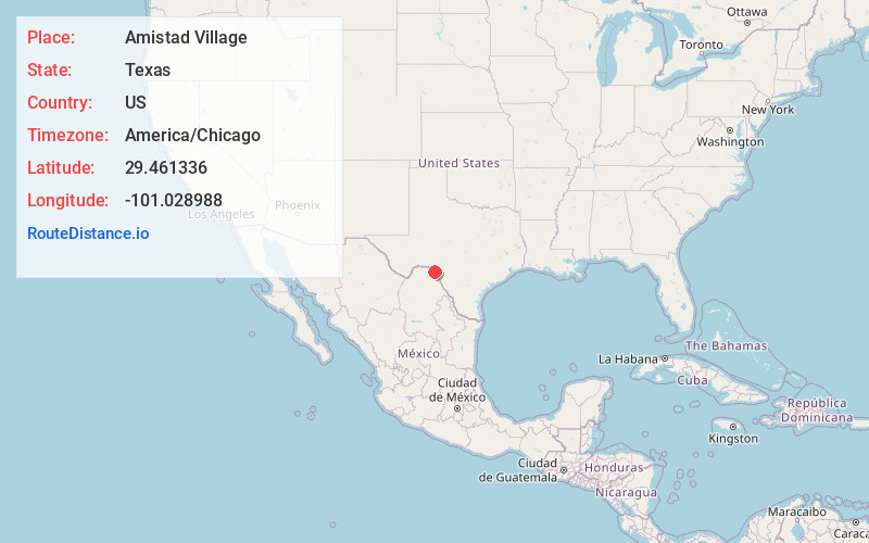 Map of Amistad Village