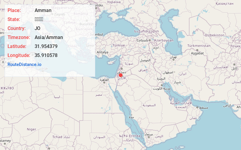 Map of Amman