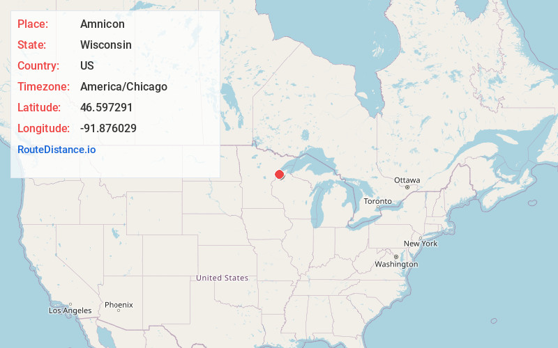Map of Amnicon