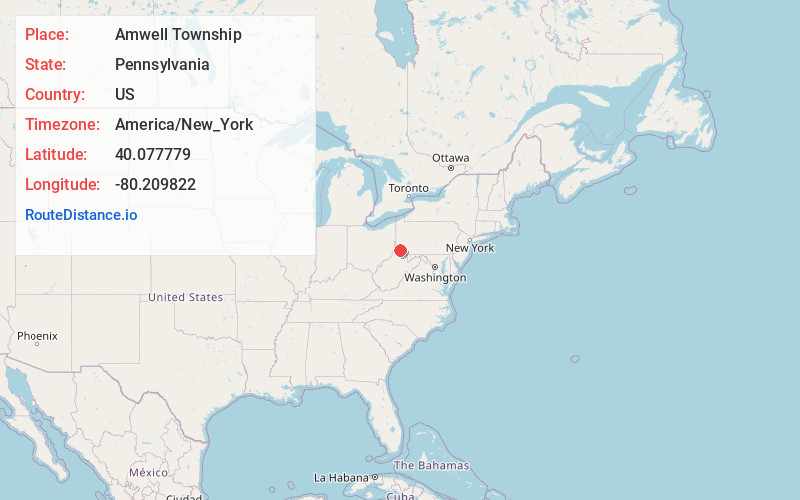 Map of Amwell Township