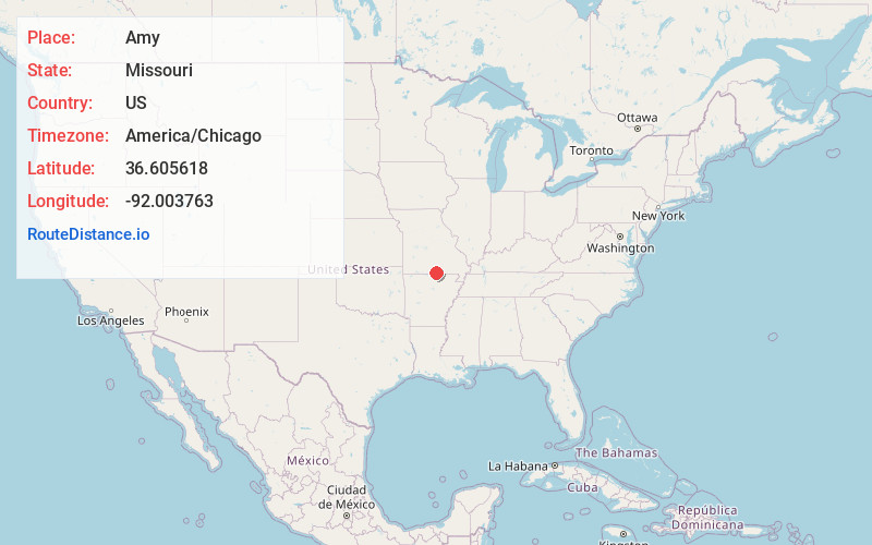 Map of Amy