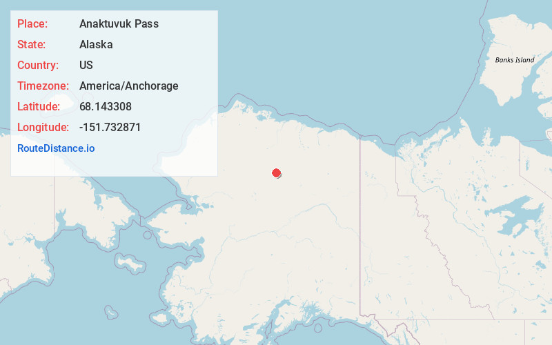 Map of Anaktuvuk Pass