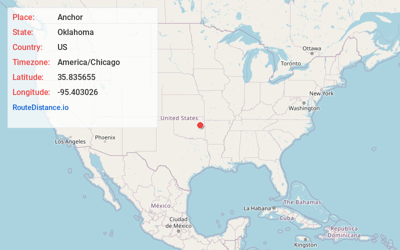 Map of Anchor