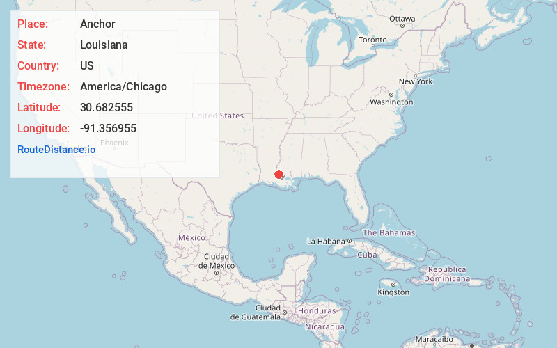 Map of Anchor