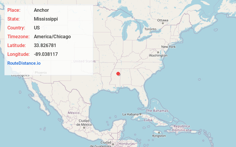 Map of Anchor