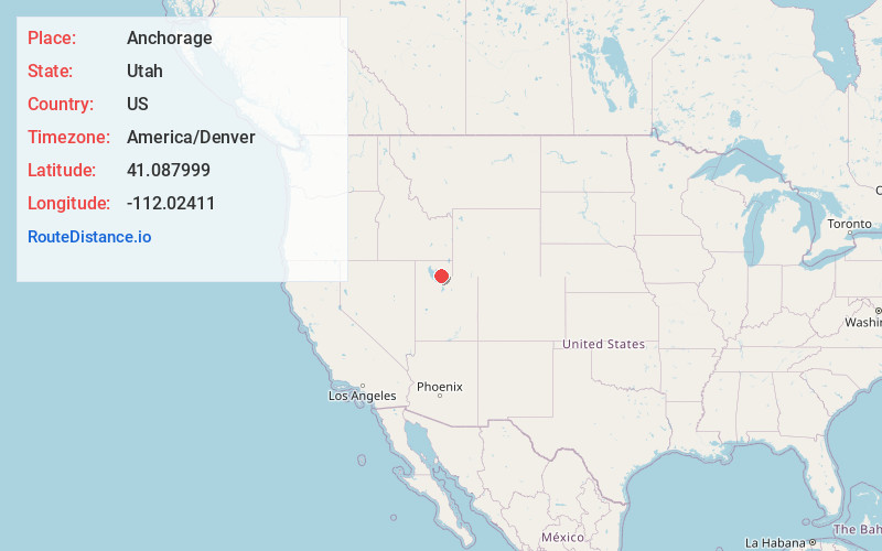 Map of Anchorage