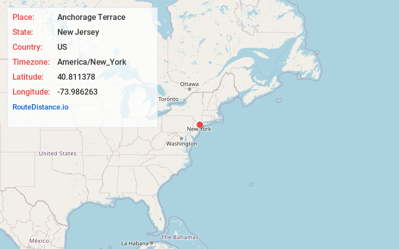 Map of Anchorage Terrace