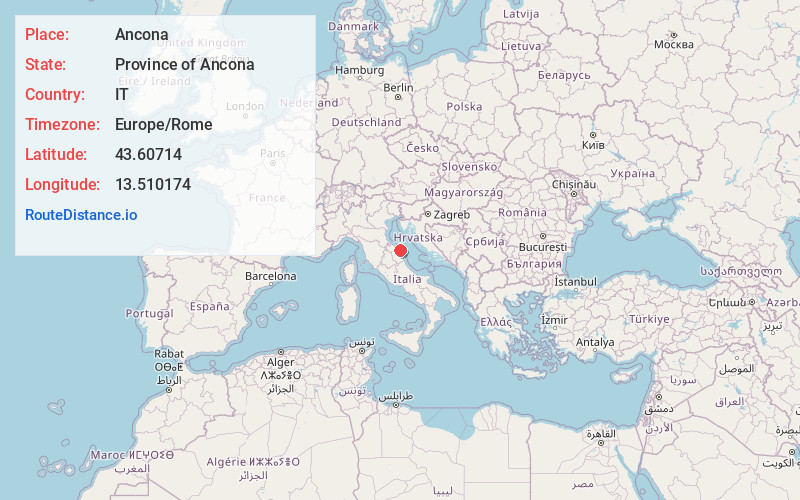Map of Ancona