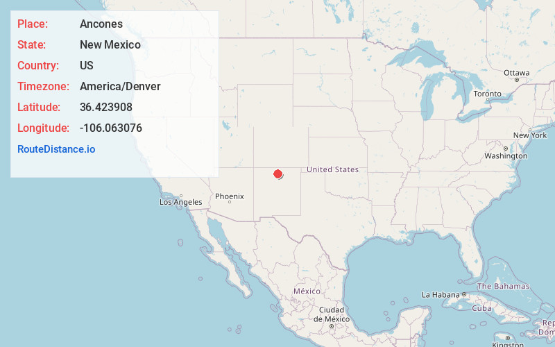 Map of Ancones