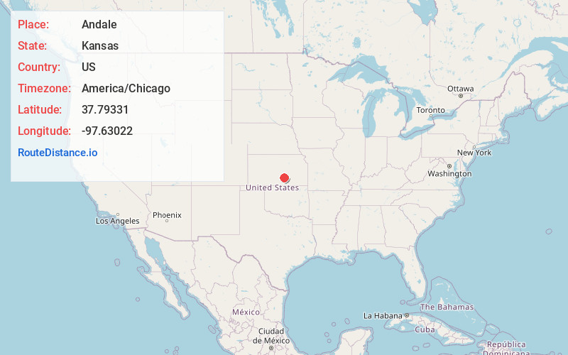 Map of Andale