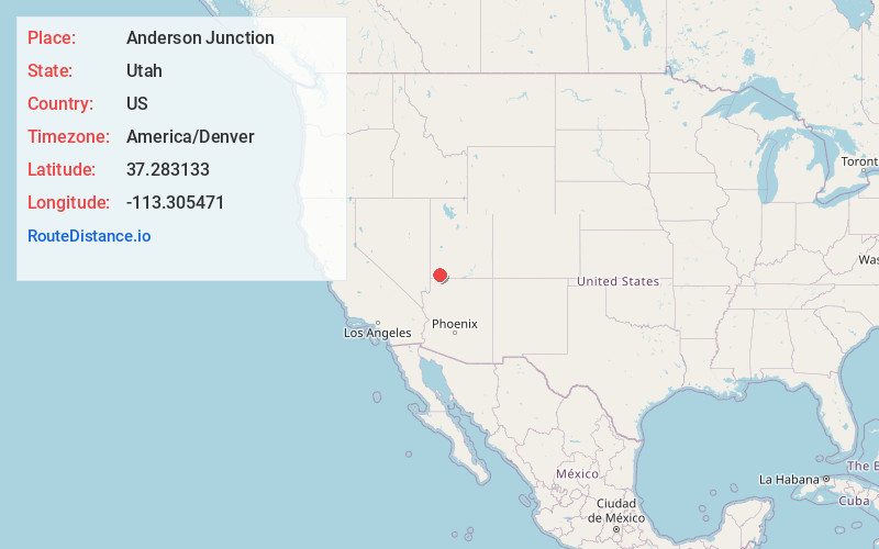 Map of Anderson Junction