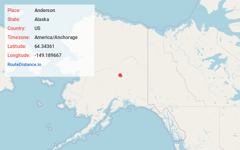 Map of Anderson