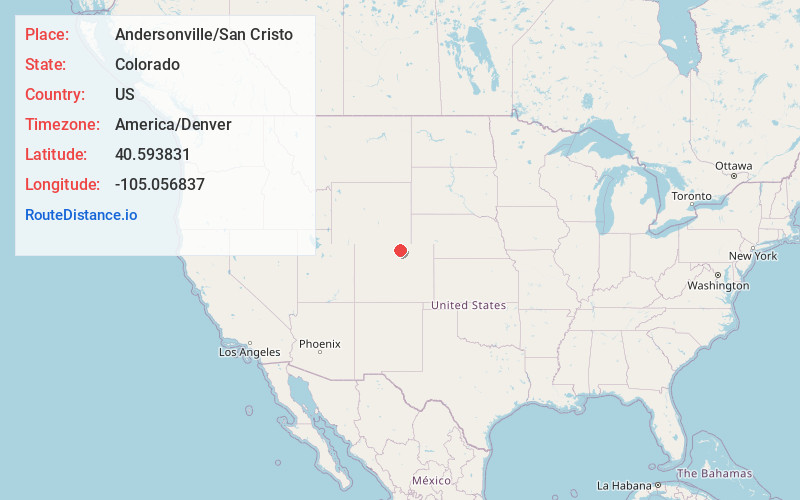 Map of Andersonville/San Cristo