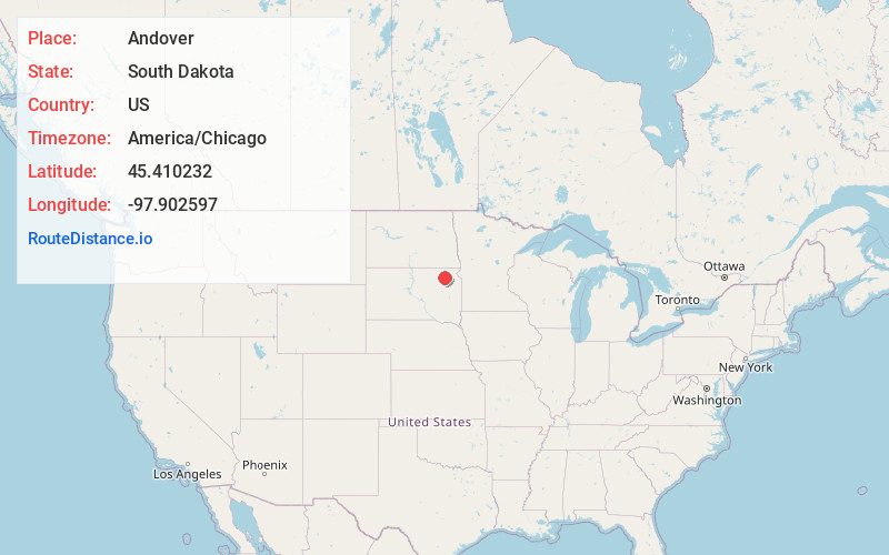 Map of Andover