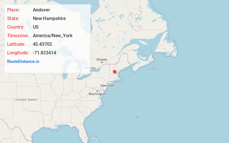 Map of Andover