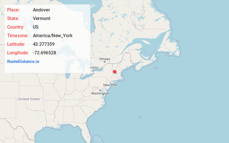 Map of Andover