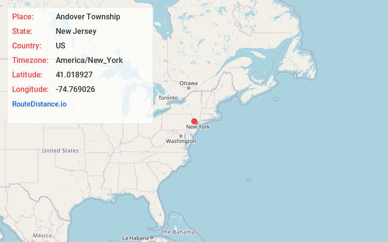Map of Andover Township