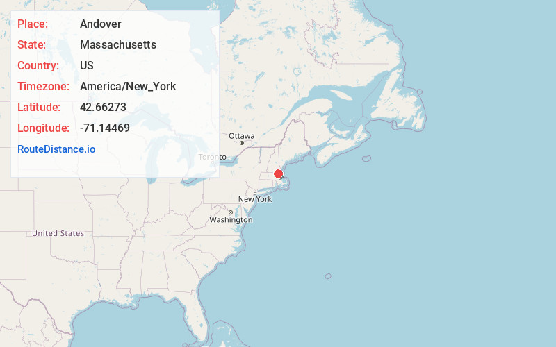 Map of Andover