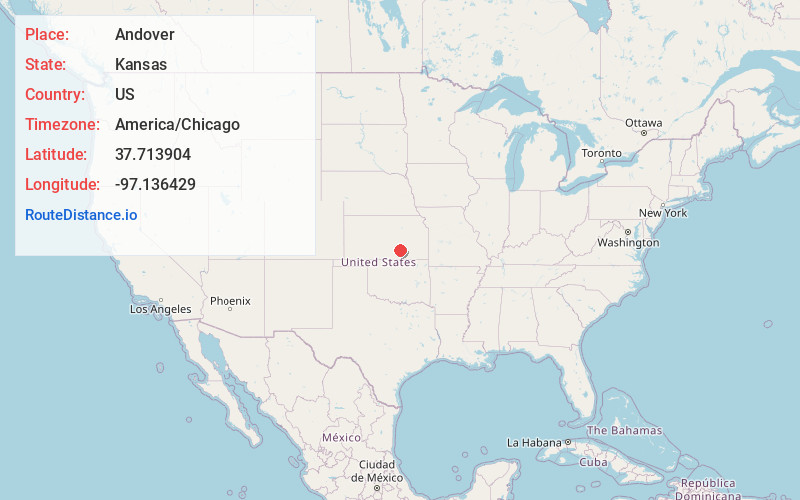 Map of Andover