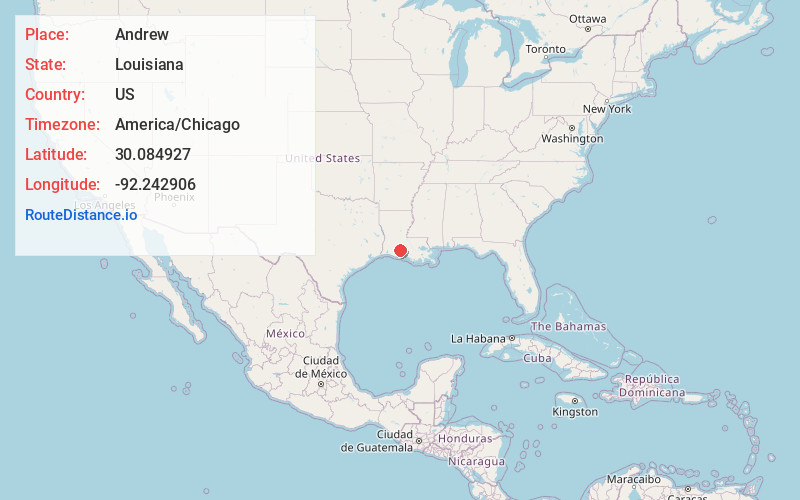 Map of Andrew