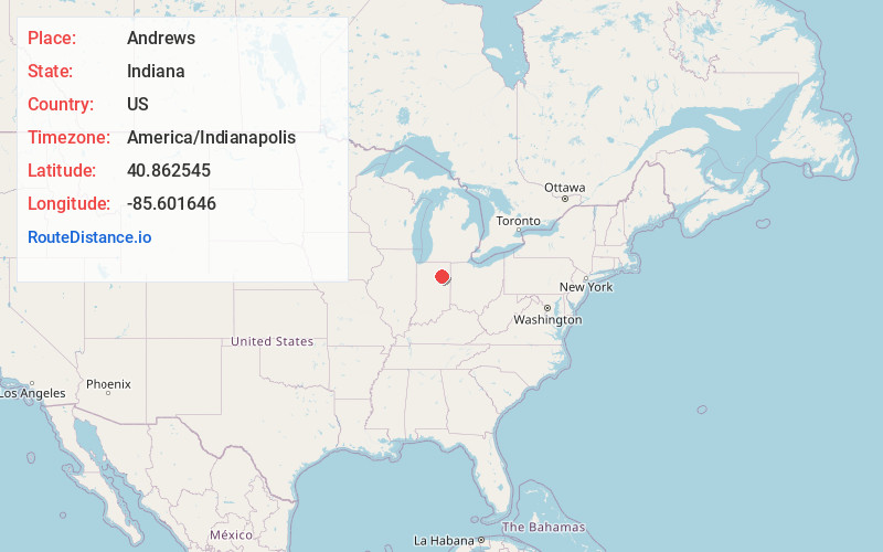 Map of Andrews