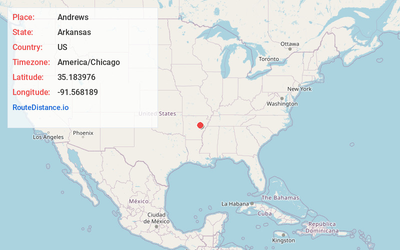 Map of Andrews