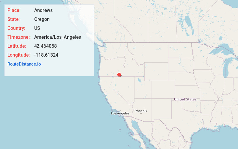 Map of Andrews