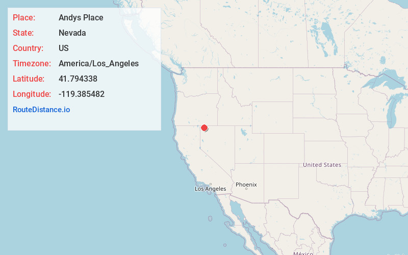Map of Andys Place