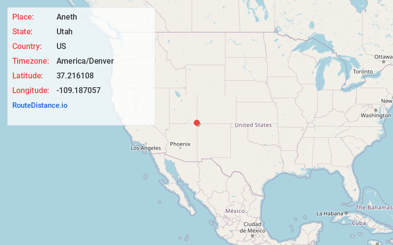 Map of Aneth