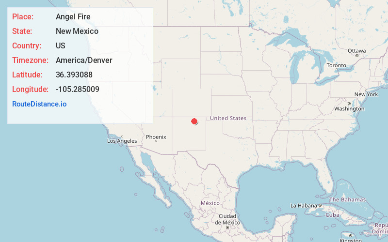 Map of Angel Fire