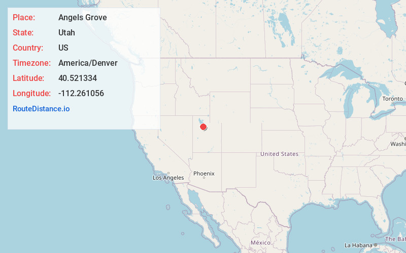 Map of Angels Grove