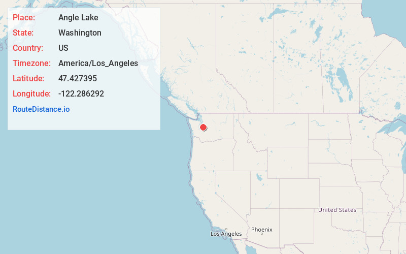 Map of Angle Lake