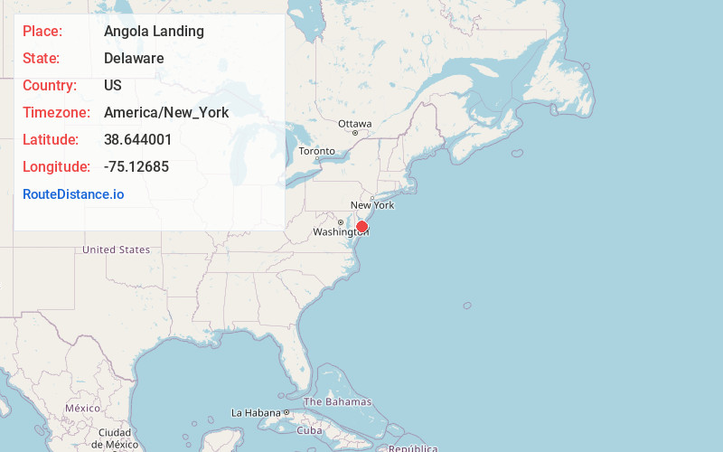 Map of Angola Landing