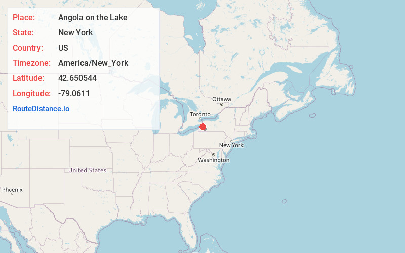 Map of Angola on the Lake