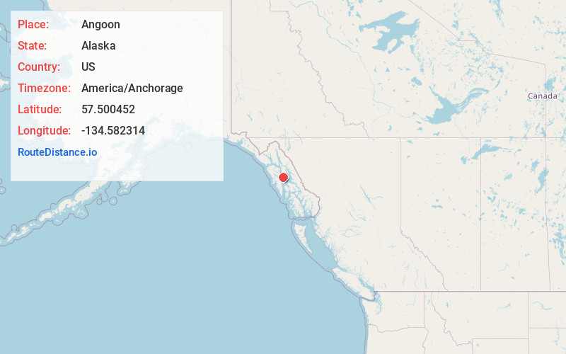 Map of Angoon