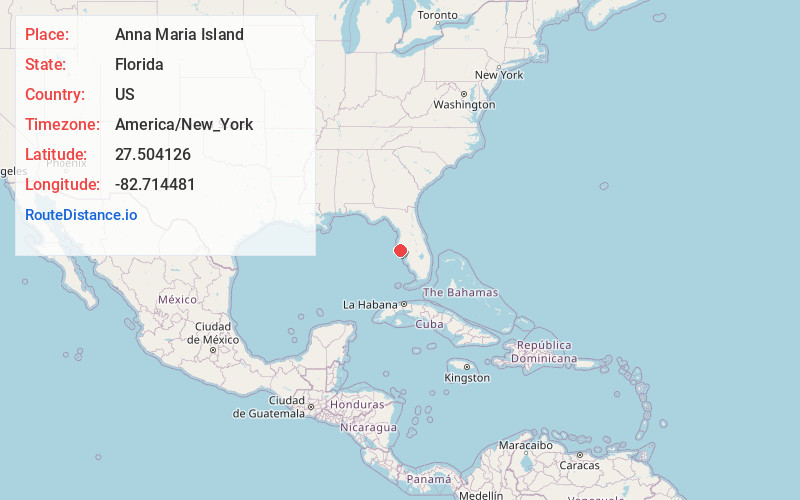 Map of Anna Maria Island