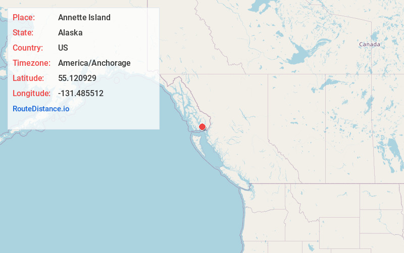 Map of Annette Island