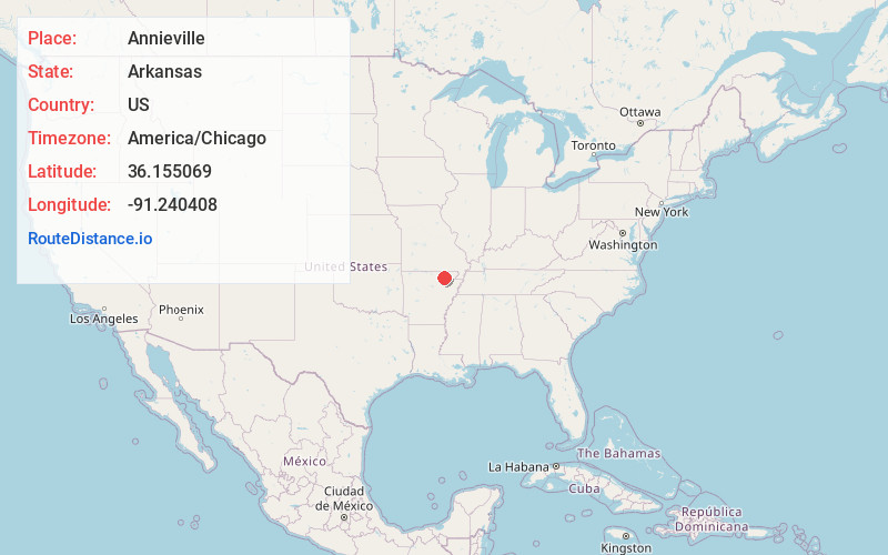 Map of Annieville