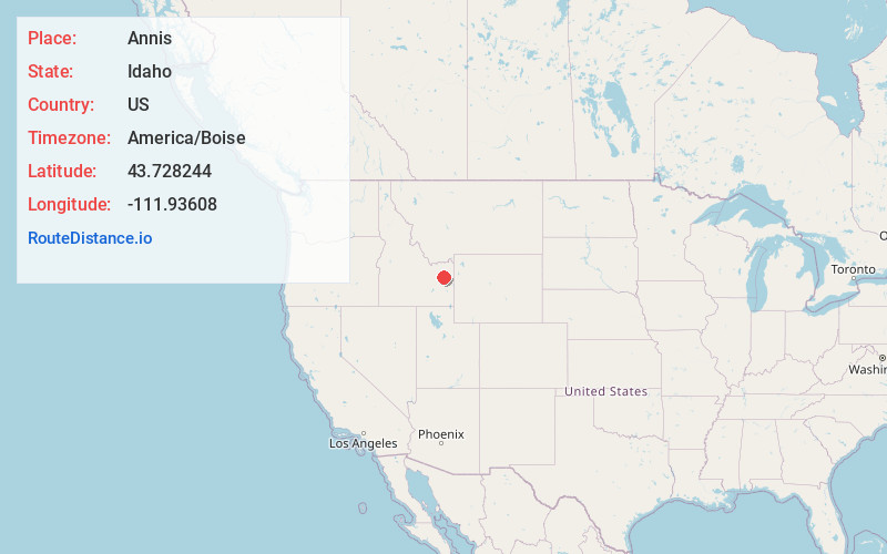 Map of Annis