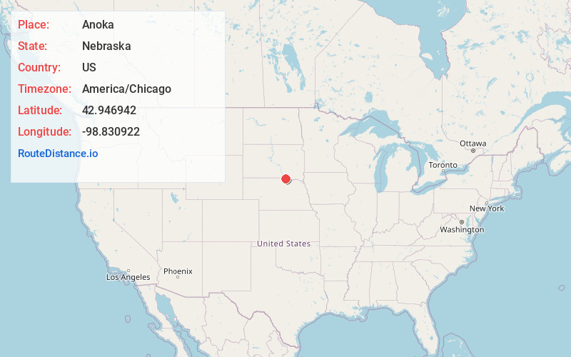 Map of Anoka