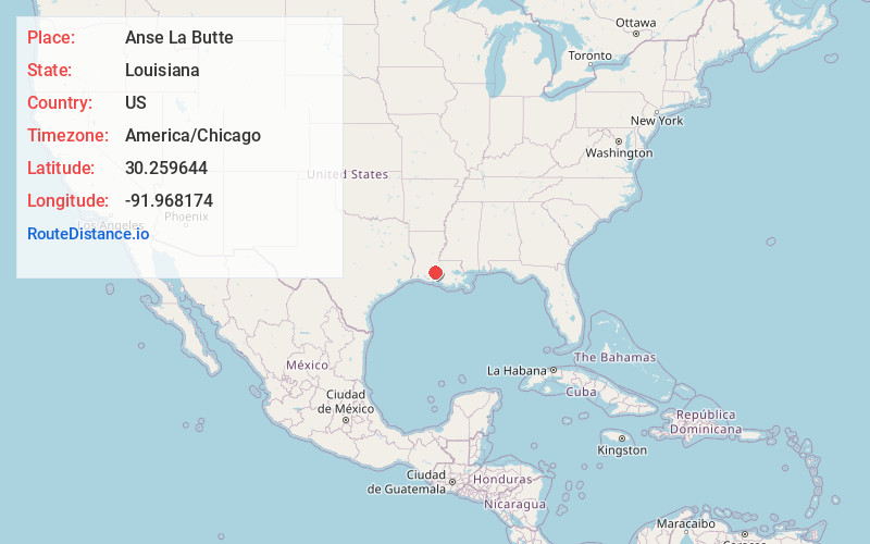 Map of Anse La Butte