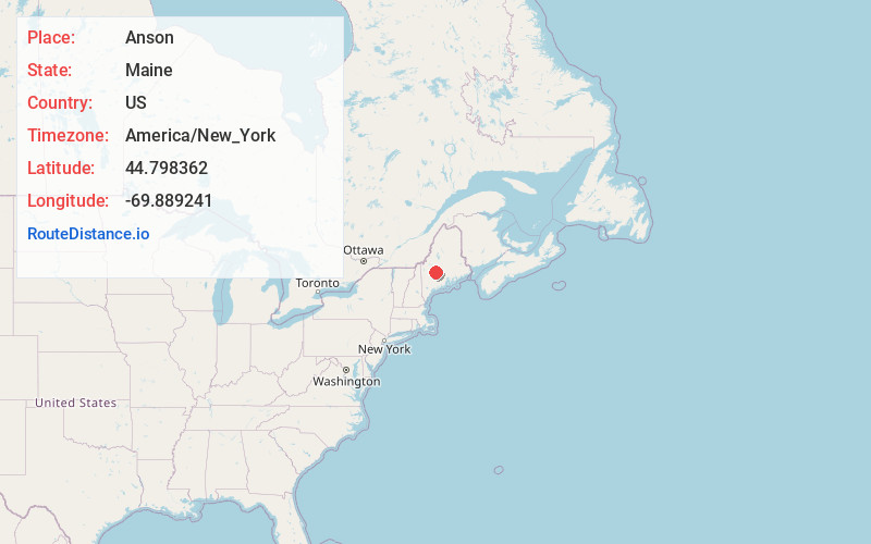 Map of Anson