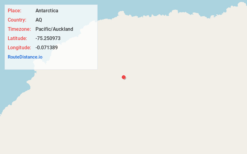 Map of Antarctica
