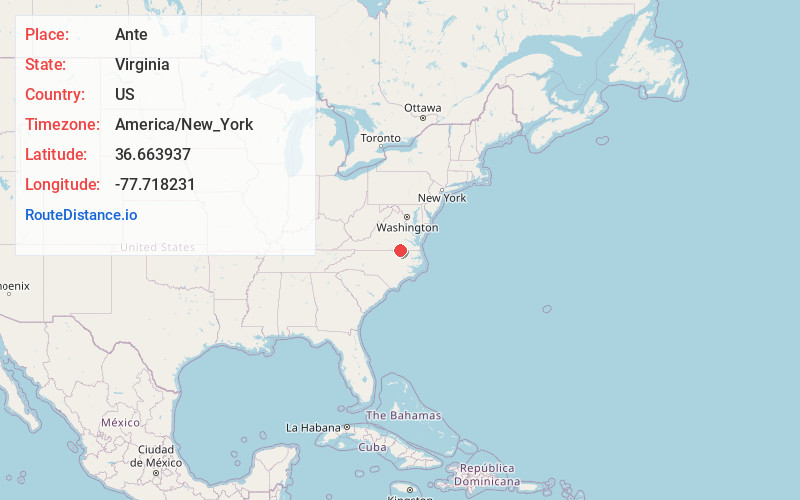 Map of Ante