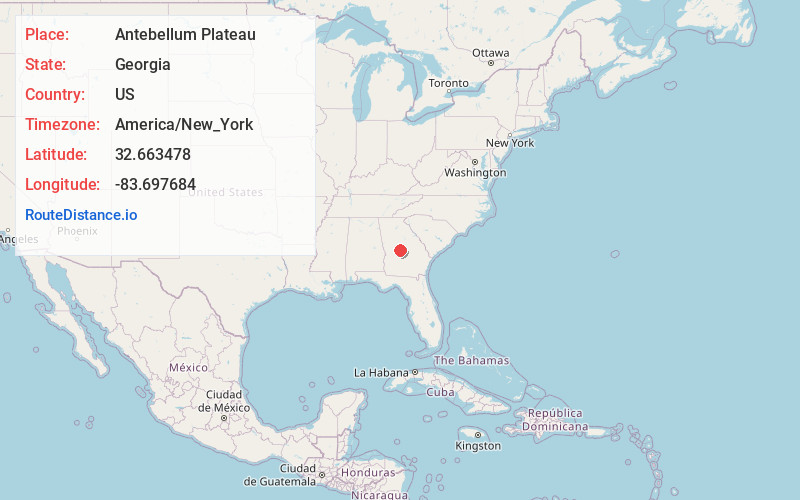 Map of Antebellum Plateau