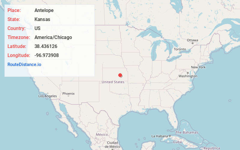 Map of Antelope