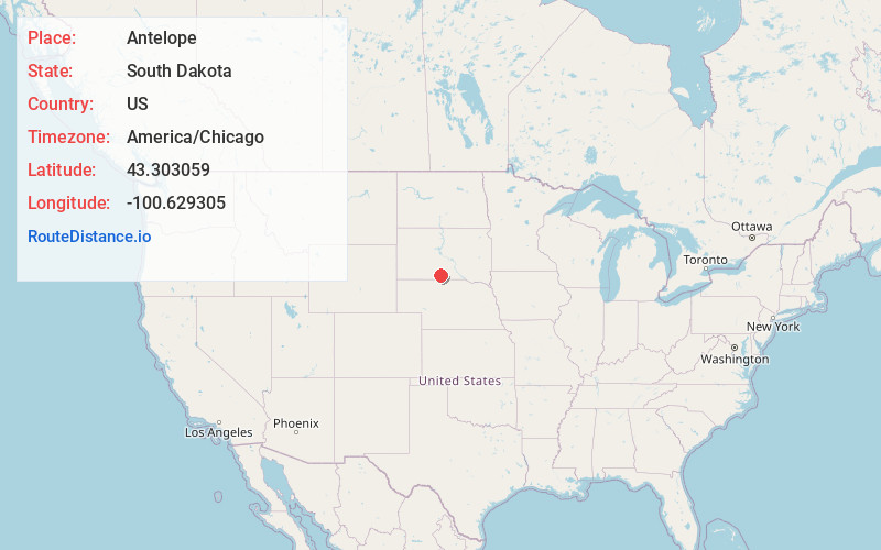 Map of Antelope